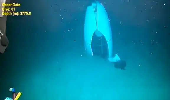 La primera imagen revelada de los restos del Titán tras implosión donde murieron 5 personas: "Todo bien por aquí"