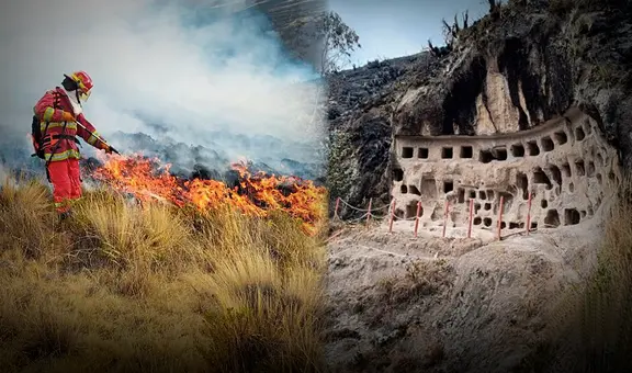 Incendios forestales en Perú ponen en peligro a más de 7 sitios arqueológicos en 8 regiones del país
