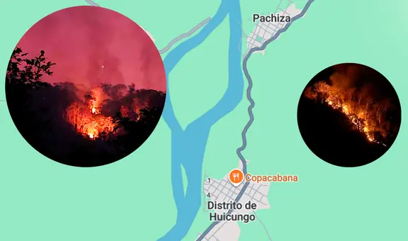 Alertan nuevo incendio forestal en San Martín y al menos 300 niños están hospitalizados por humareda