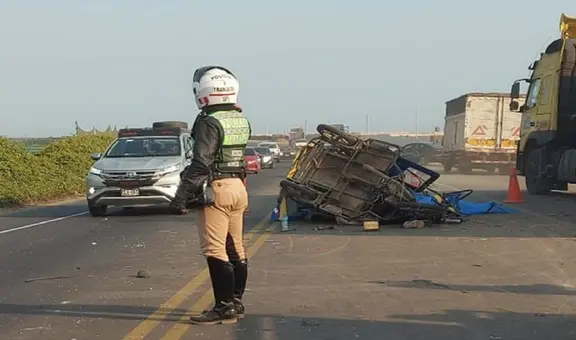 Accidente en Trujillo: 3 fallecidos por choque de tráiler y mototaxi en la vía de Evitamiento de Huanchaco