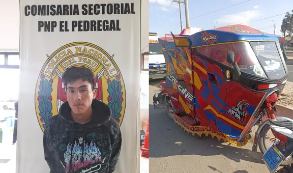 Cae presunto ladrón que arrastró a conductor para robarle su mototaxi en Arequipa