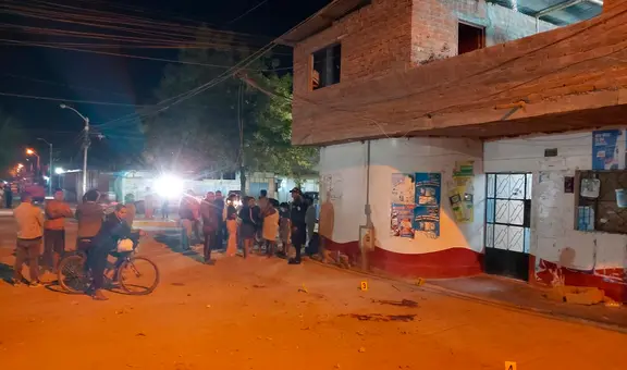 Mototaxista es asesinado a disparos cerca de comisaría en Sullana y su compañero resulta herido