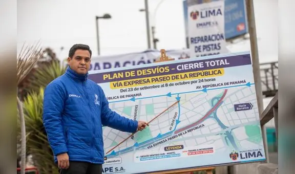 De manera sorpresiva se inician obras en la vía expresa P. de la República