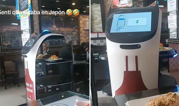 Chifa en Perú atiende a sus clientes con robot mesero y dicen: “Te ahorras la propina”