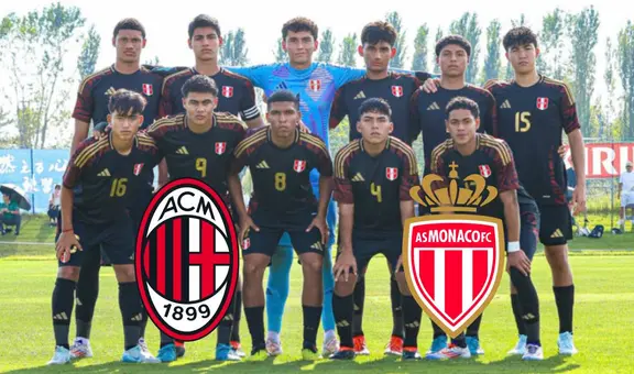 ¡De Milan y Mónaco! FPF captó a 11 jugadores en Europa para integrar la selección peruana en menores