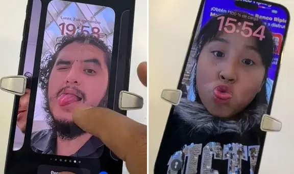 Joven va a Mall de SJL y descubre graciosas fotografías en iPhone de exhibición: clip es viral