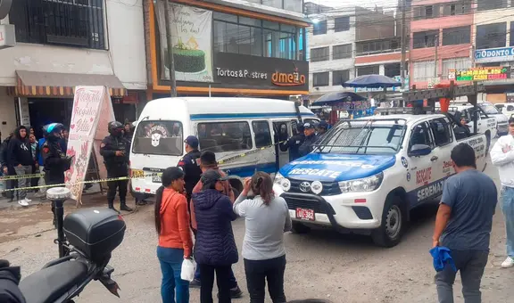 Asesinan a pasajera de combi en av. Canto Grande en San Juan de Lurigancho