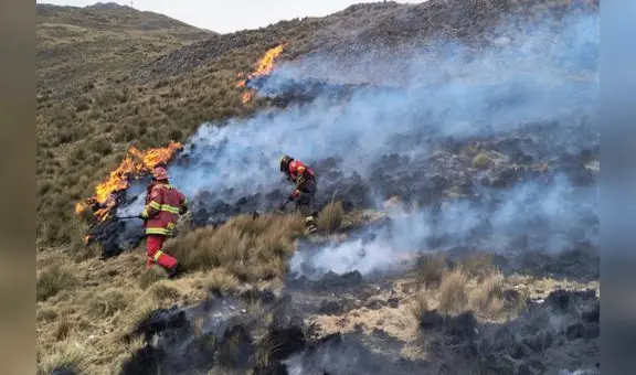 Gobierno eleva a seis las regiones en emergencia ante incendios forestales