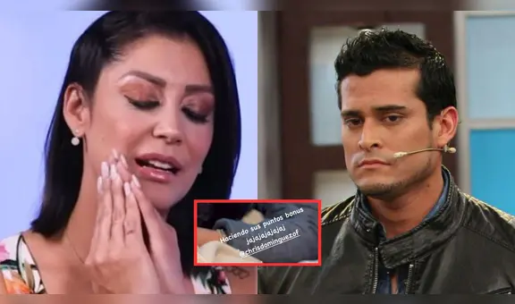 Karla Tarazona es ingresada a una clínica y Christian Domínguez no se aparta de ella: "Esta haciendo sus puntos"