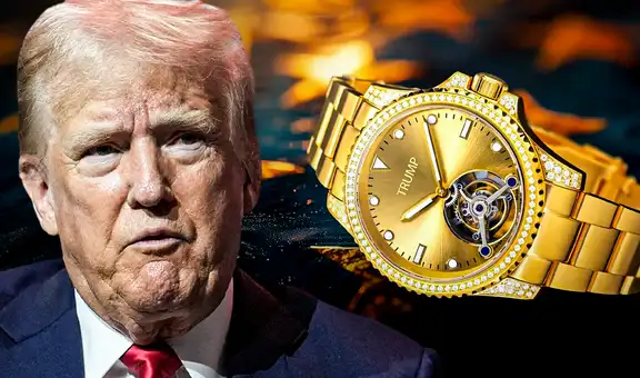 Trump lanza línea de relojes de oro con su nombre desde US$799: compra incluye carta del expresidente de EE. UU.