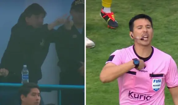 Jean Ferrari tiene fuerte cruces de palabras con árbitro: le pidió que vaya al VAR y este le recriminó