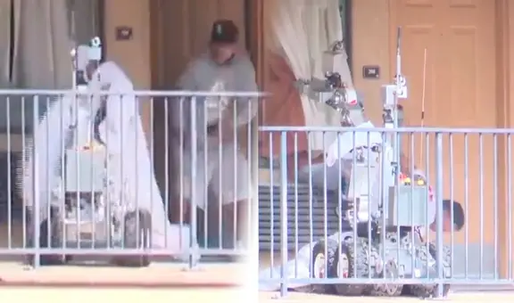 Robot policía en Estados Unidos interviene y detiene a hombre tras enfrentamiento a balazos