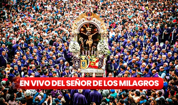 ¿A qué hora sale el Señor de los Milagros este sábado 5 de octubre 2024?