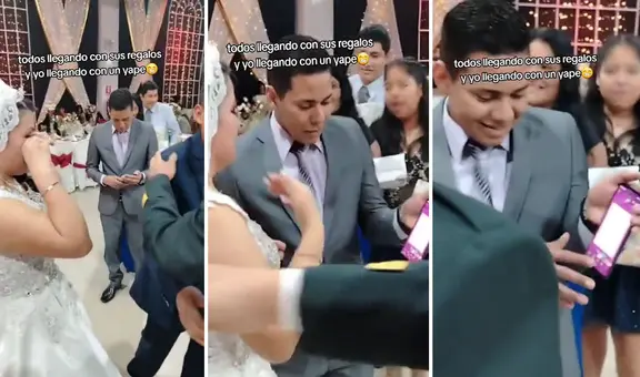 “Se ahorró el regalo”: peruano causa furor tras mostrar transferencia por Yape a novios
