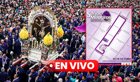 Recorrido del Señor de los Milagros HOY sábado 5 de octubre 2024, rutas alternas y plan de desvíos