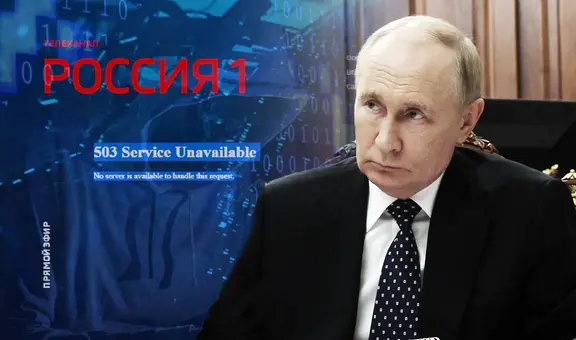Gobierno de Putin denuncia hackeo masivo y sin precedentes a la televisión pública rusa transmitida por internet