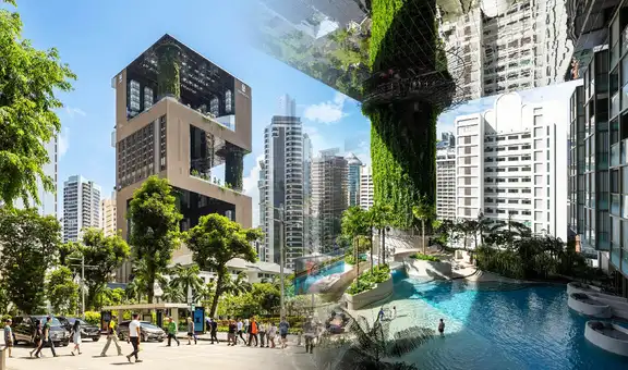 Así es el hotel elegido como 'el mejor edificio del mundo en 2024': tiene un bosque, una playa y un jardín en cada piso