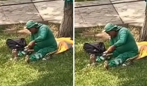 Peruano deja en shock a usuarios al cortarse las uñas del pie con tijera de jardinería