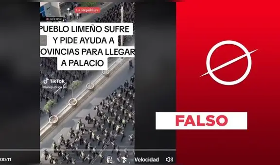La República no reportó que Lima "pide ayuda a provincias para llegar a Palacio": es un montaje