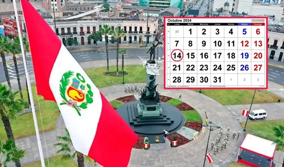 ¿El lunes 14 de octubre es feriado en Perú? Descubre qué se celebra y quiénes descansan