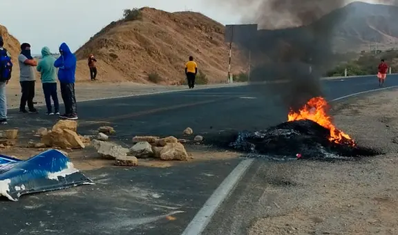 Bloquean la Panamericana Norte: 700 pescadores artesanales protestan contra Produce por nueva normativa
