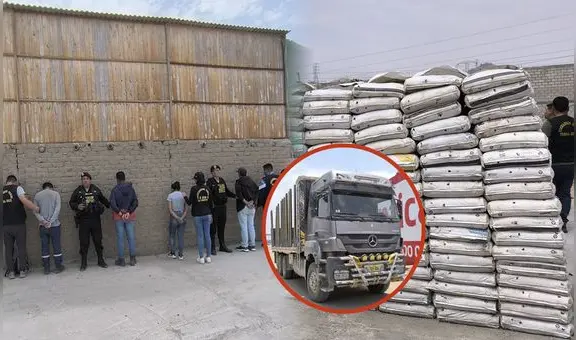 Policía recupera 30 toneladas de material con oro robado por una decena de delincuentes en La Libertad