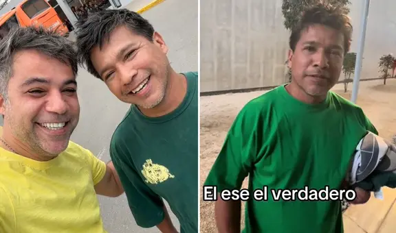 Renzo Schuller quedó en shock al conocer a su doble y usuarios afirman: “El clon está mejor”