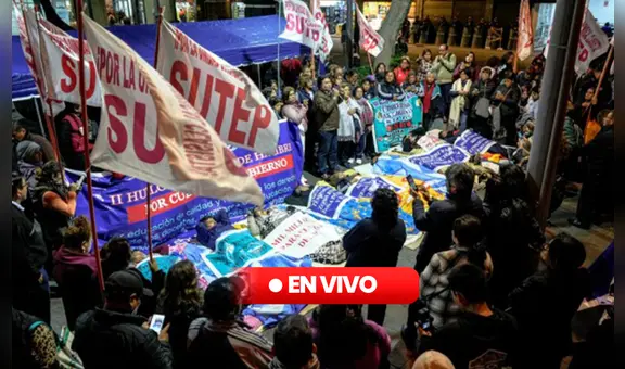 Paro nacional del Sutep: docentes marcharán hacía el Congreso de la República