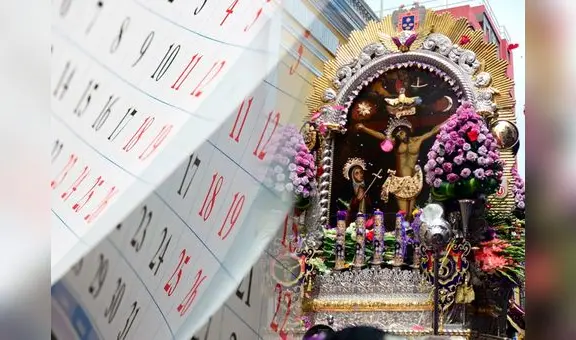 ¿El 18 de octubre es feriado por el Señor de los Milagros? Revisa la norma con el calendario de días festivos