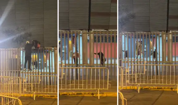 Fanáticos trepan rejas de Estadio Nacional para ver el concierto de Aventura: "Una aventura es más divertida si huele a peligro"