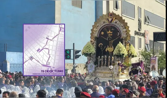 Ruta de la procesión del Señor de los Milagros para HOY, sábado 19 de octubre: dónde está el Cristo Moreno