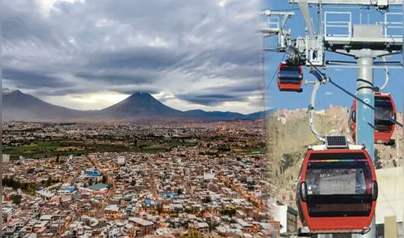 Teleférico para Arequipa en busca de resolver el caótico transporte: alcalde anuncia estudio técnico