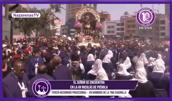 Señor de los Milagros EN VIVO: ¿Dónde está el Cristo Moreno en su tercera procesión por las Calles de Lima?