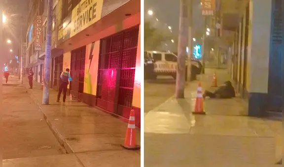 San Juan de Lurigancho: sujetos dejan bomba en la entrada de local que vende baterías para autos