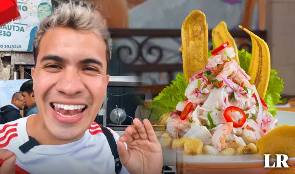 Costarricense visita mercado de Lima para probar comida peruana y se sorprende con variedad de platos: "Es indescriptible el ceviche"