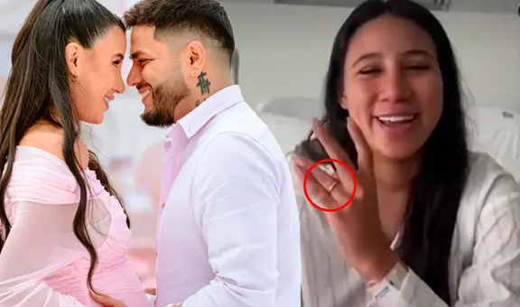 Samahara Lobatón DEJA EN SHOCK al lucir ANILLO tras dar a luz a su hija con Bryan Torres: ¿se viene la boda?