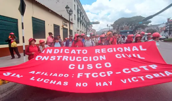 Más de 1000 obreros de Cusco llegarán a Lima para participar en paro del 24 de octubre de construcción civil