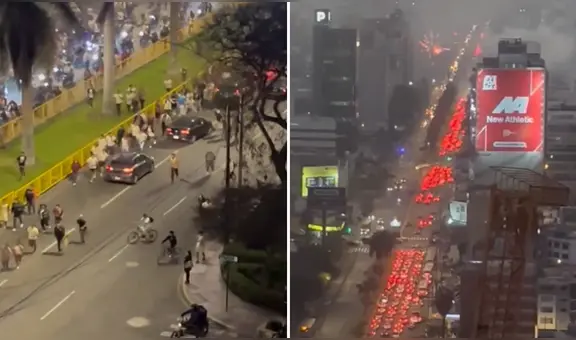 Barristas de Universitario toman avenida Javier Prado y generan disturbios previo al partido con Sporting Cristal
