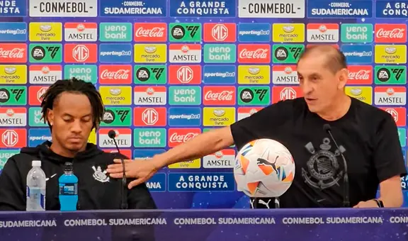 DT de Corinthians se defiende de la prensa tras empate en Sudamericana y usa de testigo a Carrillo: "Mi amigo sabe"
