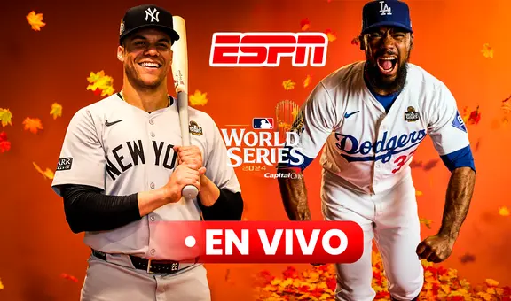 [ESPN] VER Yankees vs Dodgers EN VIVO ONLINE: a qué hora, qué canal transmite la Serie Mundial y pitchers del juego 2