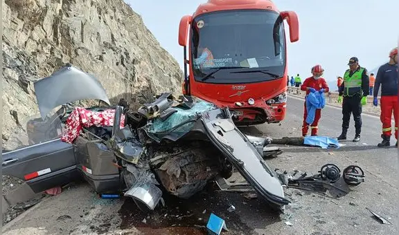 Tragedia en Arequipa: tres fallecidos deja choque entre bus y auto en la vía Cerro Verde