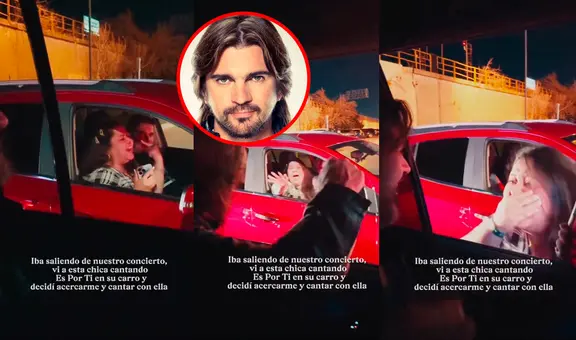 Juanes sorprende a fanática que cantaba su canción en el semáforo y su reacción eufórica se hizo viral