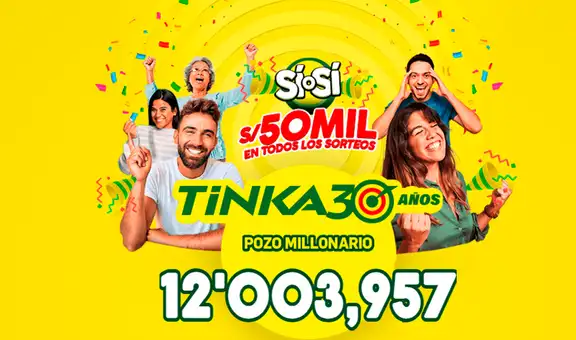 Resultados de La Tinka domingo 27 de octubre: conoce los números ganadores