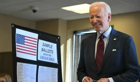 Joe Biden emite su voto anticipado en Delaware a una semana de las elecciones en Estados Unidos