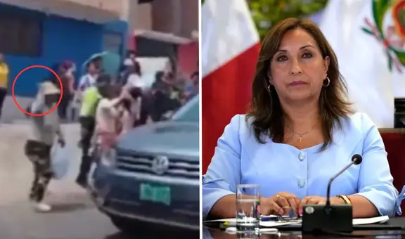 Manifestantes tiran huevos y persiguen a comitiva de Dina Boluarte en Chosica: "Fuera, asesina"