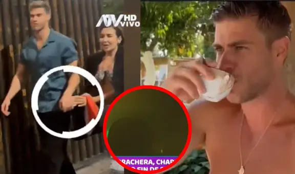 ¿Y Renato Rossini Jr.? Ale Fuller TOMA de la mano y se habría BESADO con galán español en camioneta, según 'Magaly TV'