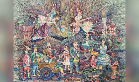 Felipe Coaquira: “Sentí que con el arte textil me podía expresar de una manera distinta, como pintar acuarela, pero con hilo”