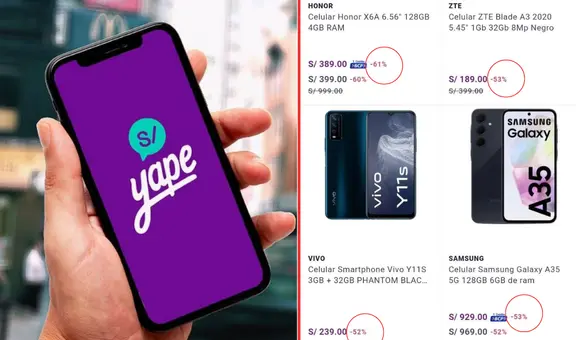 YAPE remata celulares con más del 50% de DESCUENTO en marcas como Apple, Samsung, Huawei y más: ¿cómo acceder a las OFERTAS?
