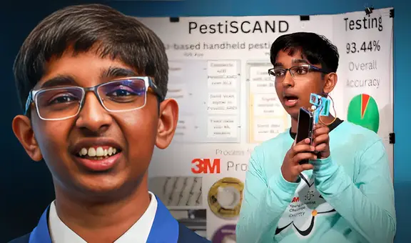 El estudiante de 14 años que se convirtió en el mejor científico joven de EE.UU. al inventar un detector de pesticidas con IA