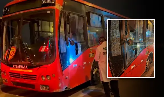 Bus de línea La 40 fue baleado en VES y chofer relata momentos de terror: "Rastrilló su arma y me amenazó"